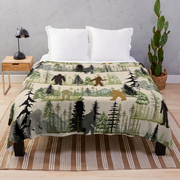 Item preview, BigFoot in forest among the Pine Trees designed and sold by Bridgett3602.