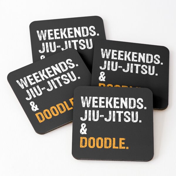 Item preview, Weekends Jiu-Jitsu and Doodle BJJ Gift designed and sold by Guarddogdrive.
