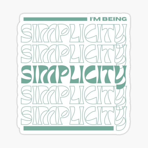 Item preview, simplicity designed and sold by holingues.
