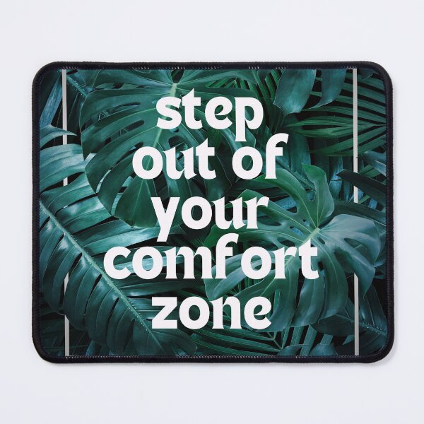 Item preview, Step Out Of Your Comfort Zone Aesthetic Tropical Typography Design designed and sold by annylands.