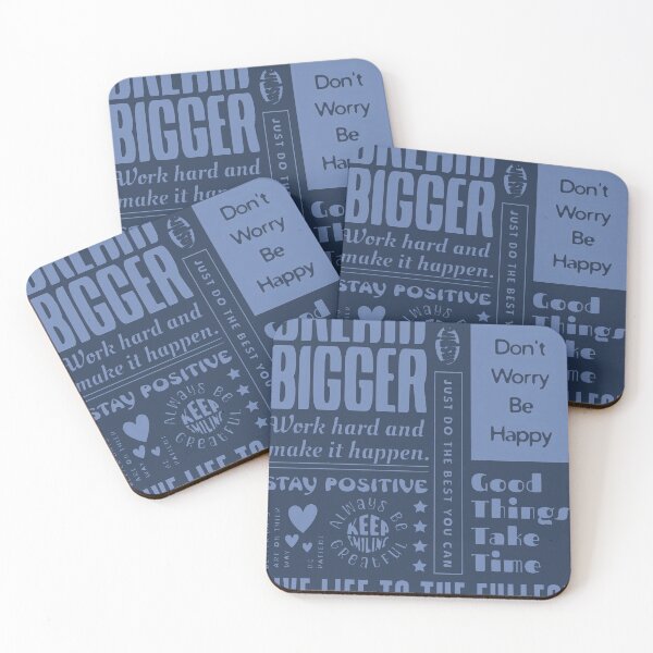 Item preview, Motivational Dual-Color Blue Positive Affirmations designed and sold by carroteraser.