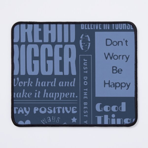 Item preview, Motivational Dual-Color Blue Positive Affirmations designed and sold by carroteraser.