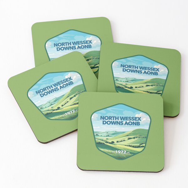 Item preview, North Wessex Downs Area of Outstanding Natural Beauty (AONB) United Kingdom - Sticker Series Digital Art | WanderUpNorthCo. designed and sold by WanderUpNorth.