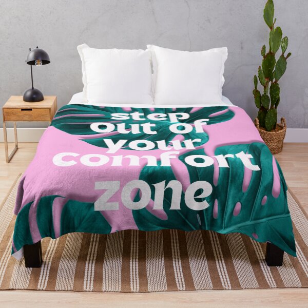 Item preview, Step Out Of Your Comfort Zone Aesthetic Tropical Typography Design II designed and sold by annylands.