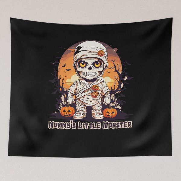Item preview, Chibi Mummy with Halloween Sunset designed and sold by BNCH44.