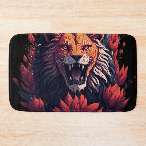 Item preview, Angry roaring lion desgin designed and sold by Vectorio.