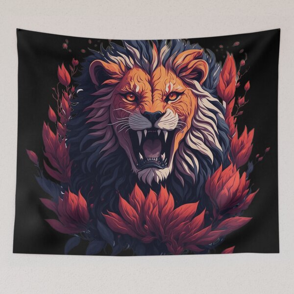 Item preview, Angry roaring lion desgin designed and sold by Vectorio.