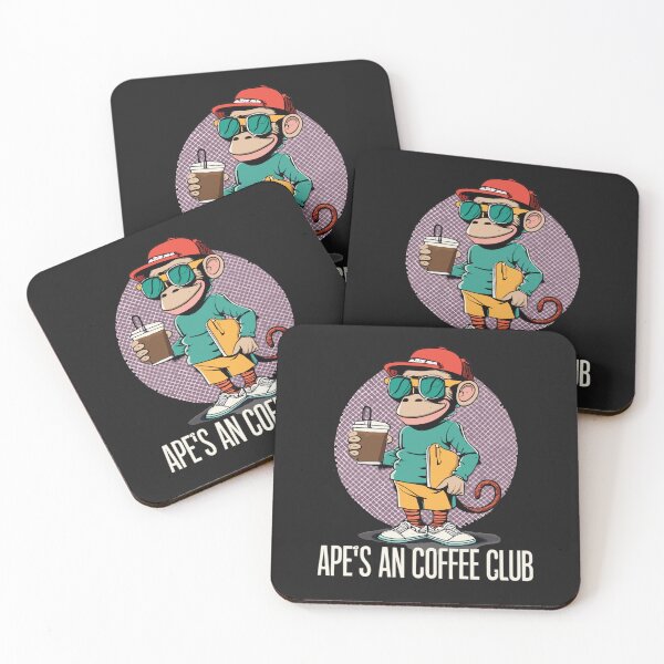 Item preview, Ape Coffee Club Sticker designed and sold by Unbranddigitalart.