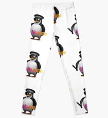 NO anime allowed penguin cop Leggings