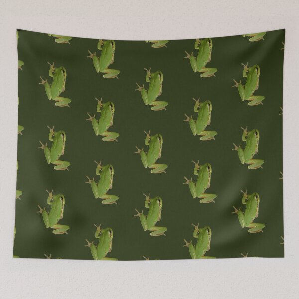 Item preview, Cute Climbing Green Tree Frog Vector Art designed and sold by taiche.