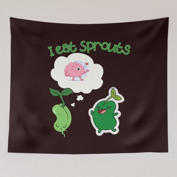 Item preview, i eat sprouts Fanny Gifts for people who like sprouts designed and sold by DSoriaDesign.
