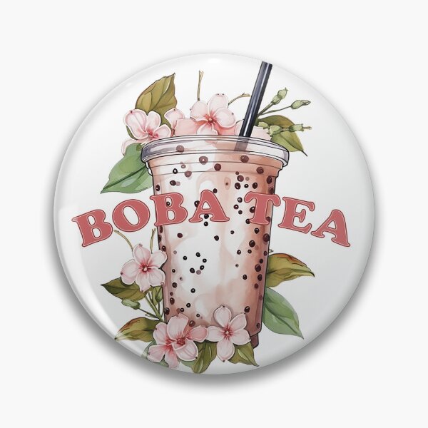 Item preview, BOBA TEA  - Bubble tea - flowers and boba designed and sold by Dahlann.