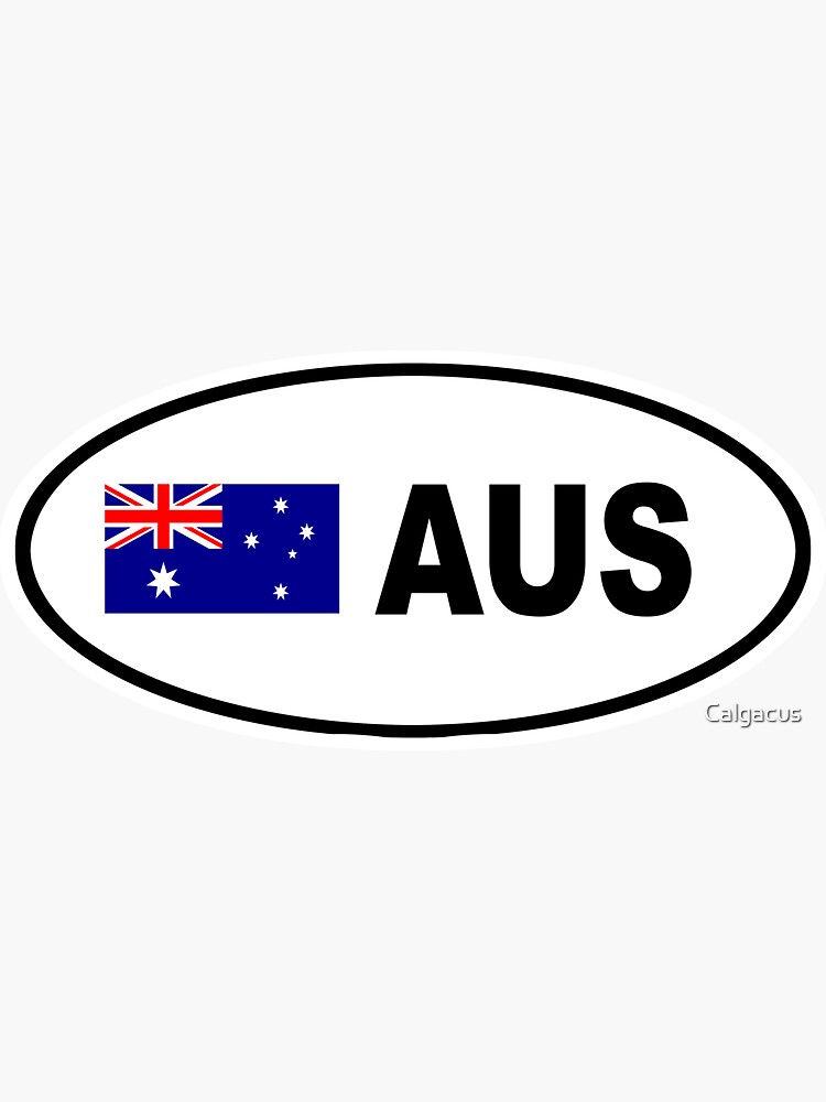 "AUSTRALIA BUMPER STICKER " Sticker by Calgacus Redbubble
