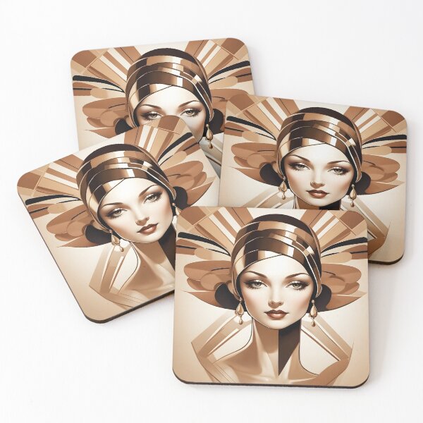 Item preview, Bauhaus Deco Fusion: Portrait of a Woman in Color  designed and sold by VonRauenfeld.