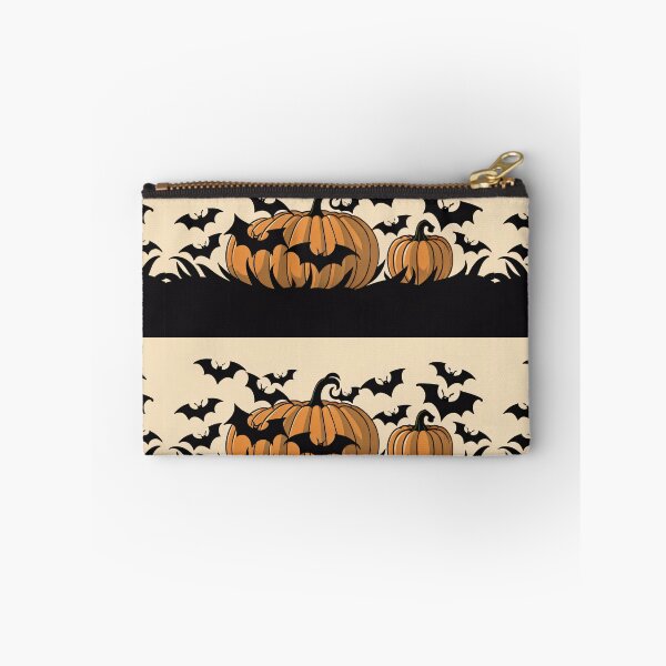 Item preview, Halloween Jack O Lantern Flying Bats Illustration designed and sold by CoffeeIsATrip.