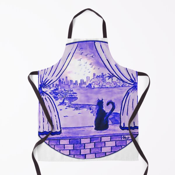 Item preview, Cat Looking Out Window Abstract Art designed and sold by gleefulme.