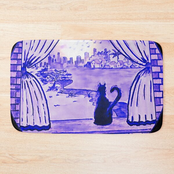 Item preview, Cat Looking Out Window Abstract Art designed and sold by gleefulme.