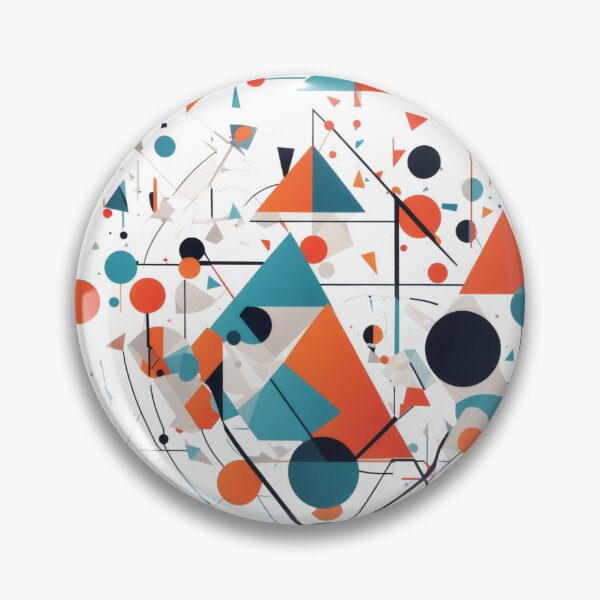 Item preview, Geometry Shapes, Colorful Art, Graphic Gift, Trendy Gift, Painting Gift, Abstract Art designed and sold by vibeytrendy.