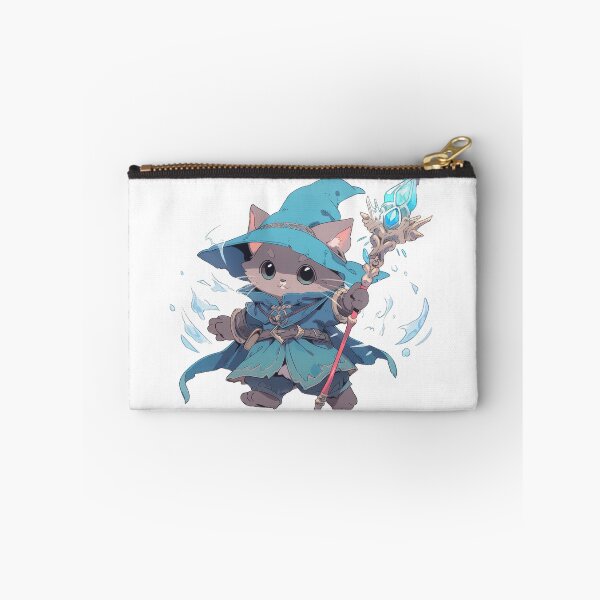 Item preview, Cute Blue Mage Cat Hero designed and sold by SundayDonuts.