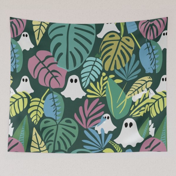 Item preview, Ghouls Garden Too Ghosts And Monstera  designed and sold by ShopSunday.