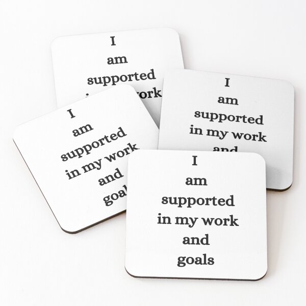 Item preview, I am supported in my work ang goals designed and sold by Vimal Bamratkar.