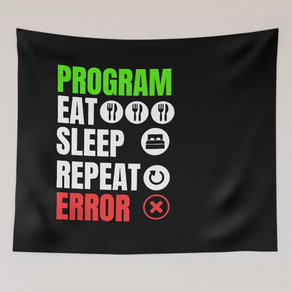 Item preview, Program, eat, sleep, error designed and sold by studio468.
