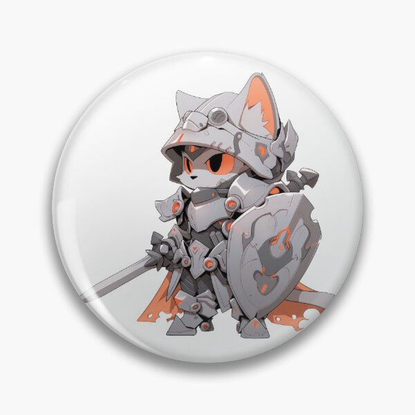 Item preview, Armored Knight Cat Hero designed and sold by SundayDonuts.