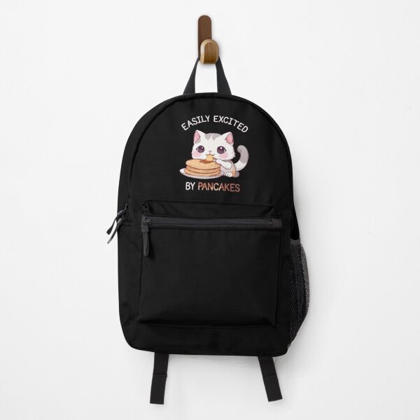 Item preview, Easily Excited by Pancakes - Cute Kawaii Cat designed and sold by Ridaelb.