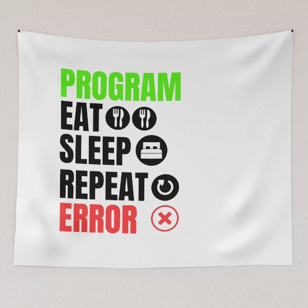 Item preview, Program, eat, sleep, error designed and sold by studio468.