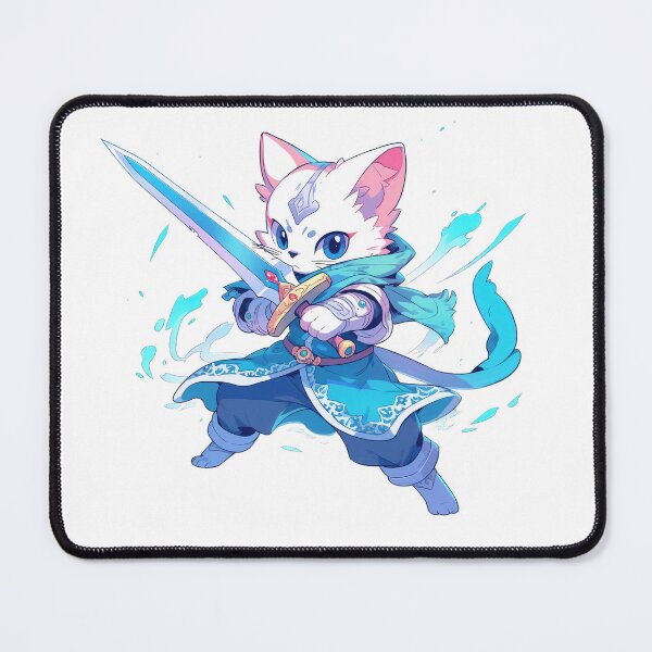 Item preview, Magic Swordsman Cat Hero designed and sold by SundayDonuts.