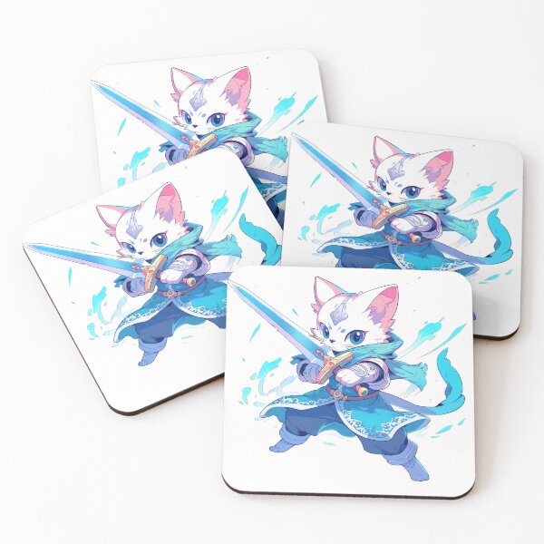 Item preview, Magic Swordsman Cat Hero designed and sold by SundayDonuts.