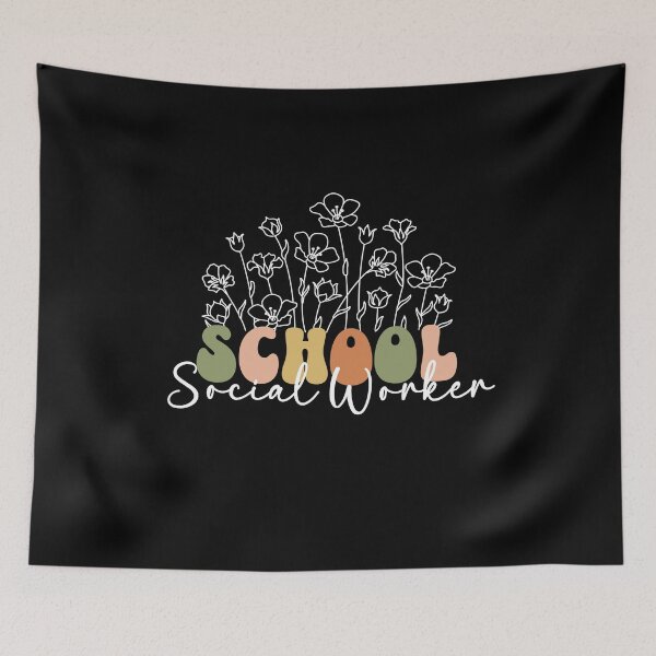Item preview, School Social Worker Social Work Social Worker Appreciation Gift Wildflowers Social Worker Squad designed and sold by ShoniwDesigns.