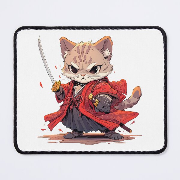 Item preview, Angry Samurai style Cat Hero designed and sold by SundayDonuts.
