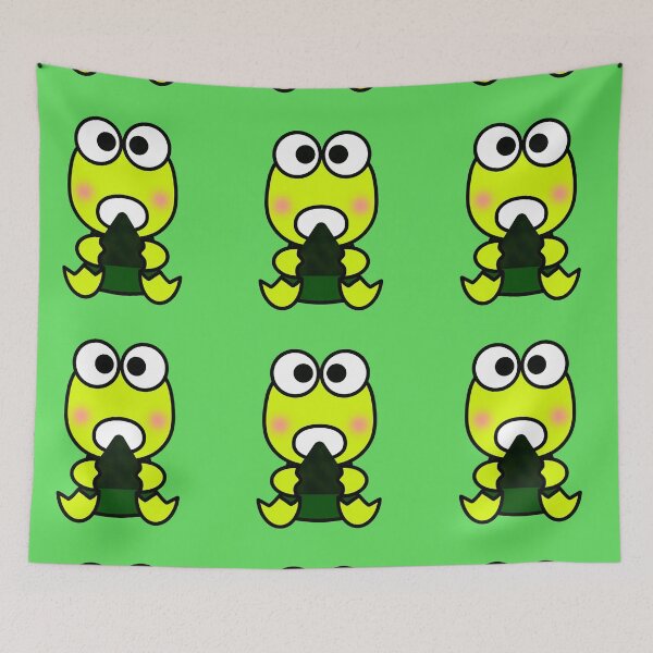 Item preview, Frog eating triangle kimbap designed and sold by NAGNE.