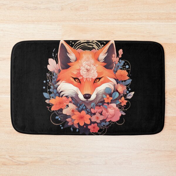 Item preview, Fox with flowers  designed and sold by Trendy-Artistry.