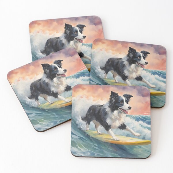 Item preview, Border Collie Surfing designed and sold by Ameiva-Apparel.
