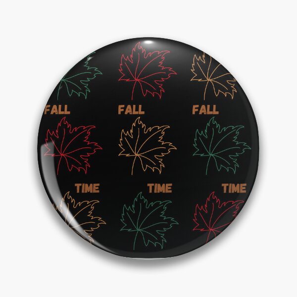Item preview, Fall Time multicolored leaves on black background. designed and sold by Susan-Marie220.