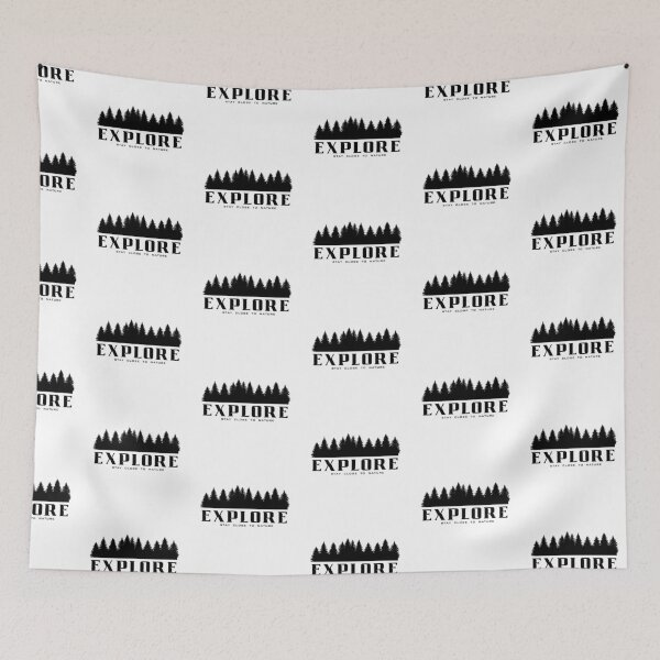 Item preview, Explore Nature Trees Silhouette  designed and sold by LittleCabinLife.