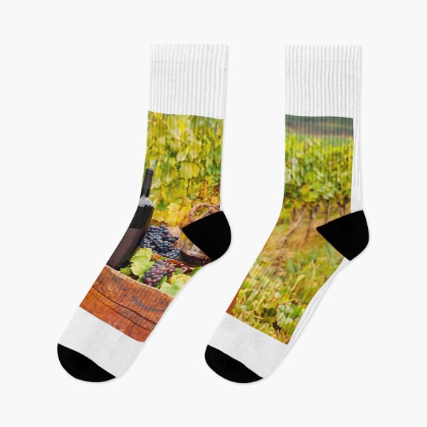Item preview, red and white wine in vineyard autumn season agriculture designed and sold by goceris.