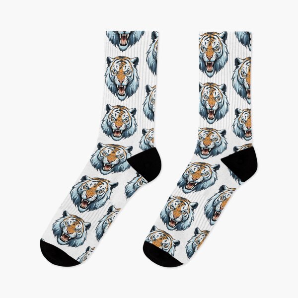 Item preview, Charming Tiger Head Vector Illustration designed and sold by BombasticBubble.