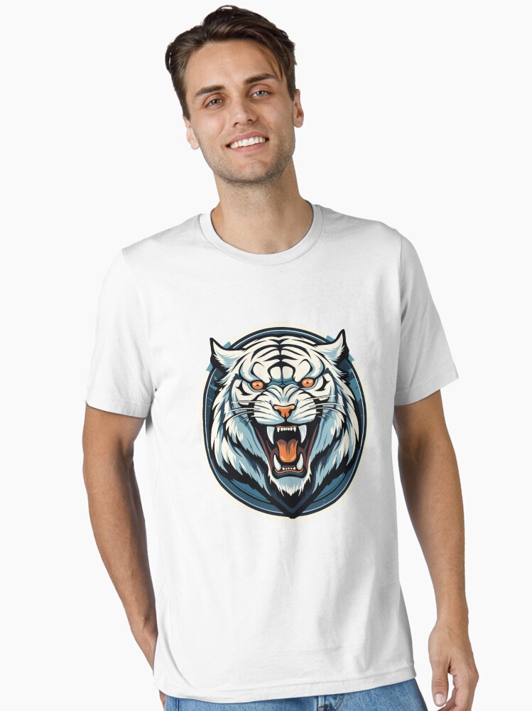 White Tiger Head Vector Illustration Essential T-Shirt