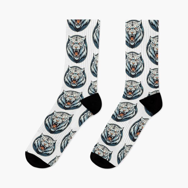 Item preview, White Tiger Head Vector Illustration designed and sold by BombasticBubble.