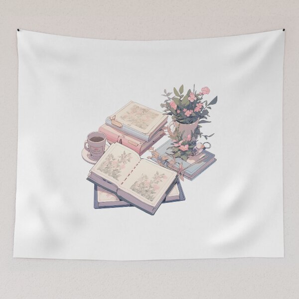 Item preview, Coffee and Book - Reading Cartoon Characters designed and sold by Ordinary Life Works.