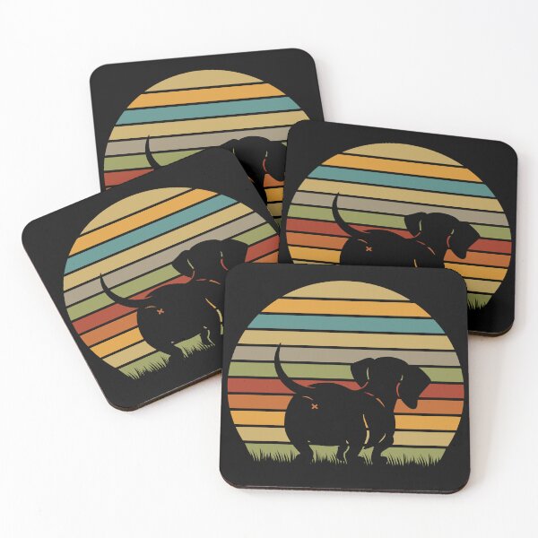 Item preview, Vintage Retro Dachshund Wiener Sunset Silhouette Doxie Lover designed and sold by MintaApparel.