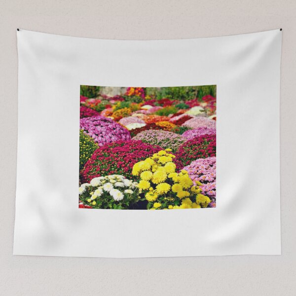 Item preview, Garden  with different chrysanthemum flower autumn season designed and sold by goceris.