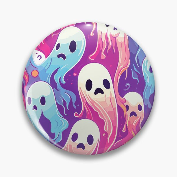 Item preview, Fun Hot Pink and light blue Ghosts designed and sold by TriarArt.