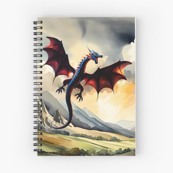 Item preview, Red Dragon Flying over Mountains designed and sold by AuroraSpringer.