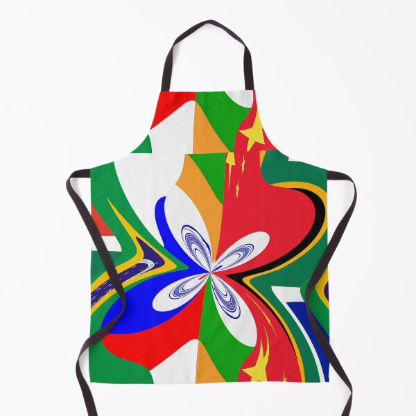 Item preview,  FUNNY MULTICOLORED BUTTERFLY-SHAPED BRICS GEOMETRIC ABSTRACT FLAGS PAINTING  designed and sold by Ralek.