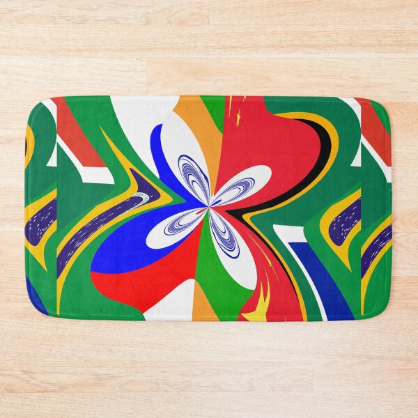 Item preview,  FUNNY MULTICOLORED BUTTERFLY-SHAPED BRICS GEOMETRIC ABSTRACT FLAGS PAINTING  designed and sold by Ralek.