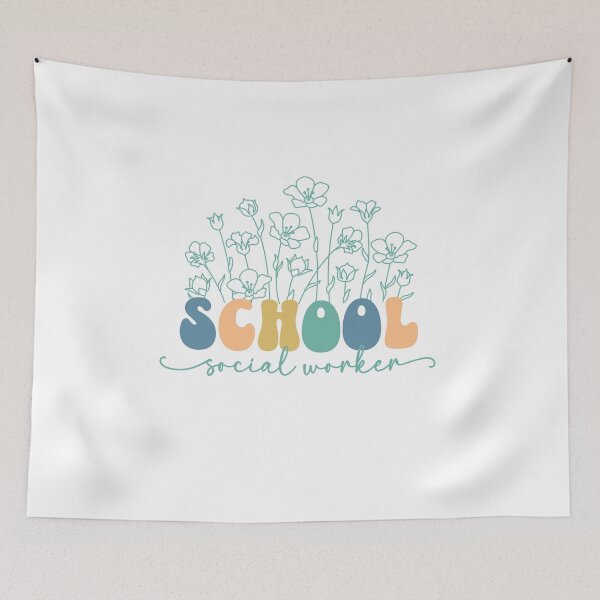 Item preview, School Social Worker Gift Social Work Social Worker Appreciation Gift Wildflowers designed and sold by ShoniwDesigns.